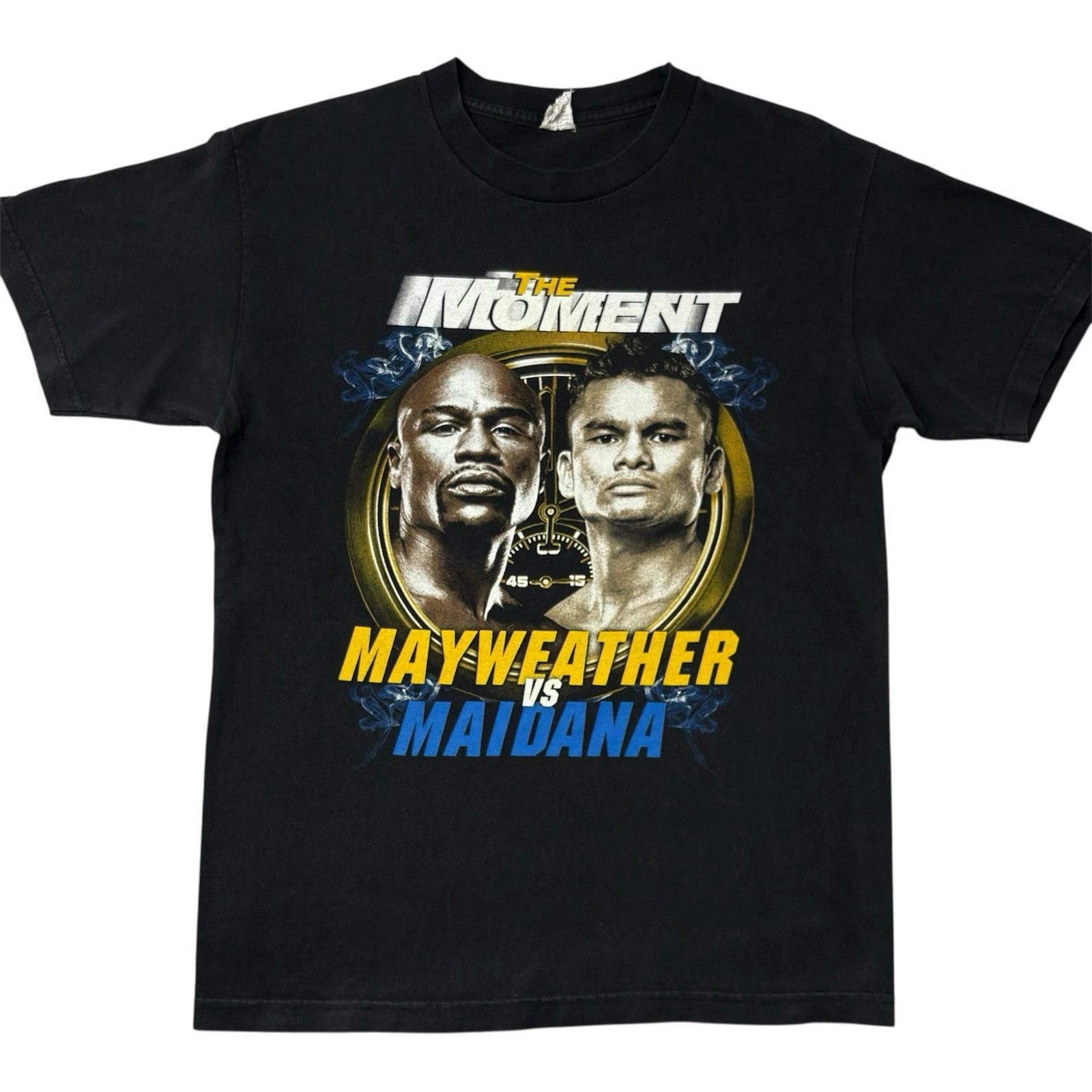 

Floyd Mayweather Vs Maidana 100% Cotton T-shirt Mens Tees Top Mens Size M Boxing Match Tee The Moment 2014 M