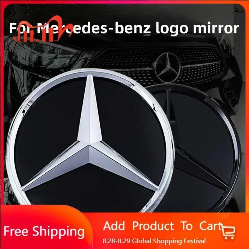 Autoaufkleber Für Benz AMG Der Stern-Logo-Plakette für den Kühlergrill Spiegelunterseite 3D ABS-Logo für Mercedes-Benz für Mercedes-Benz W177 X25