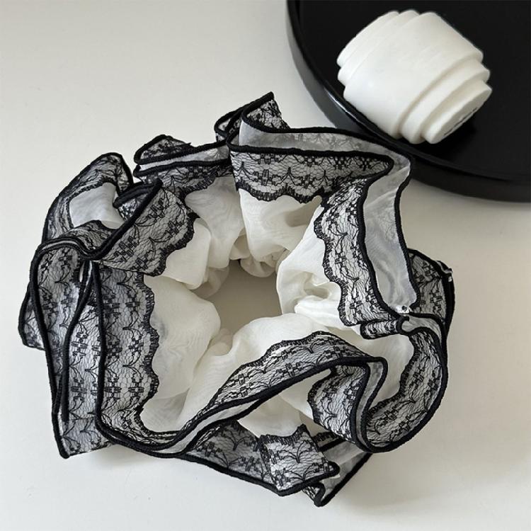 Aesthetic Scrunchies Women Hair Elastic Lace Hair Ties Wedding Party Headwear