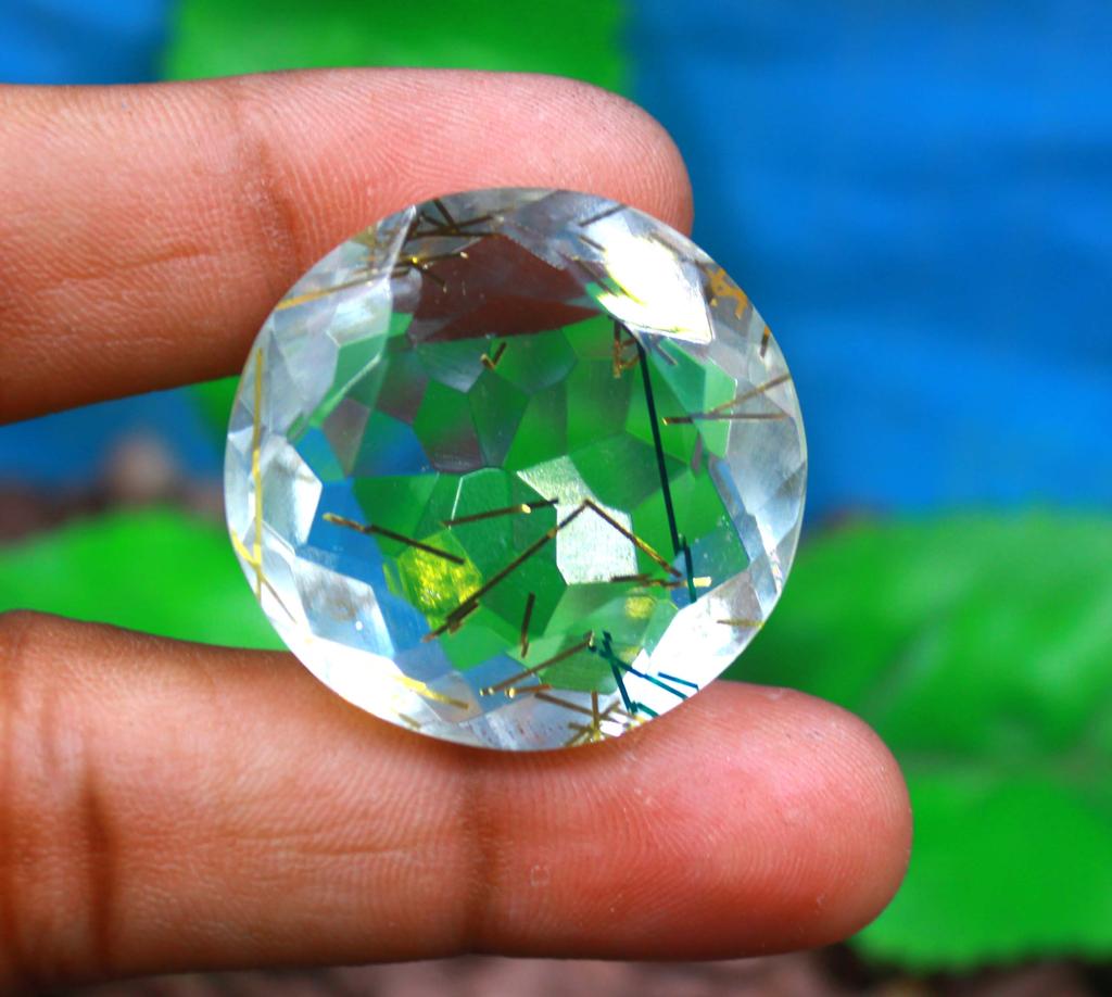 89.25 Carat Attractive Offer Round Shape Yellow Quartz Lab Created Brazil Certified Gemstone SN522