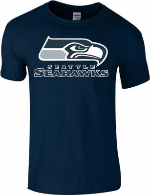 Seattle Seahawks NFL T-shirt Mens Kids Boys Ladies Women Top