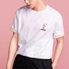 Li-Ning Sports Fashion Series - Sakura Collection Casual Sports Logo Print Solid Color Crew Neck T-Shirt Men Tops White AHSR628-1