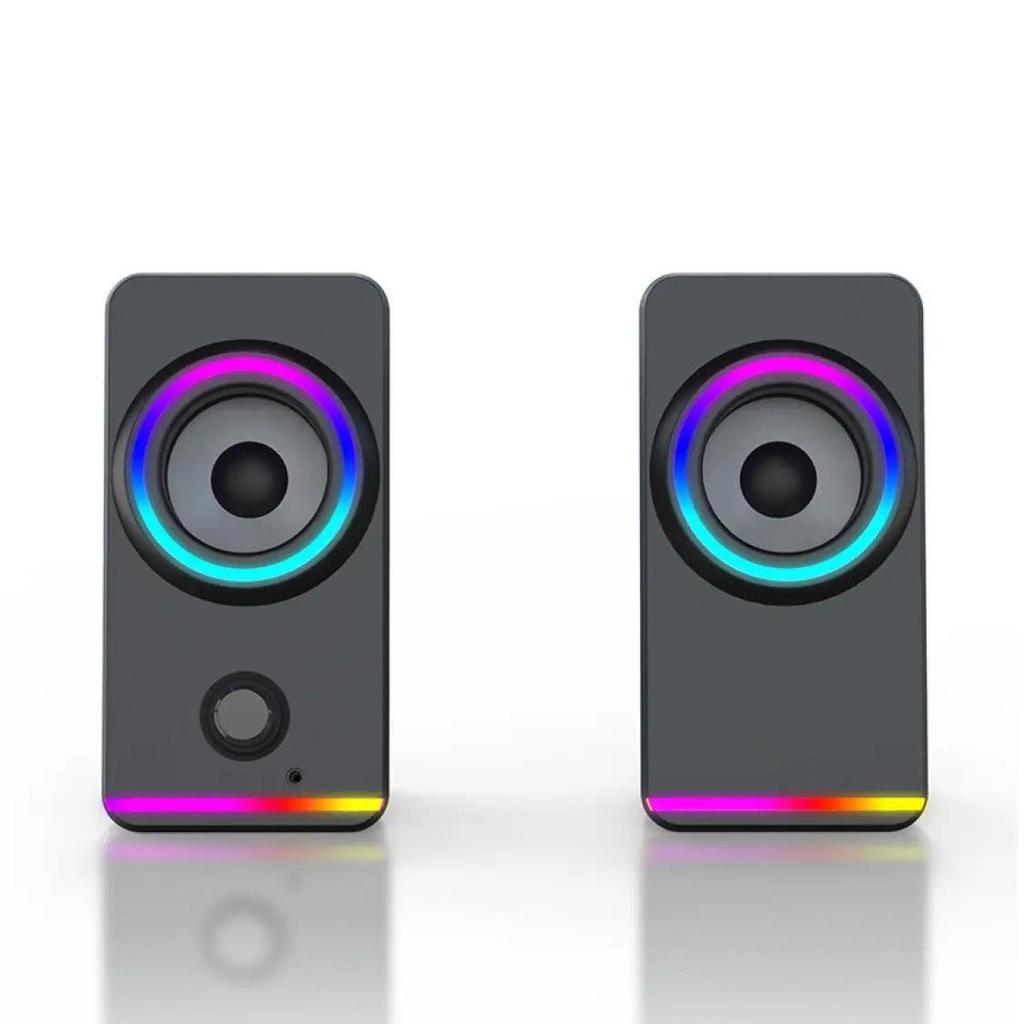 Altoparlanti Desktop per Computer da Gioco con Subwoofer Cablato per Uso Multimediale e Domestico