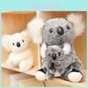 Очаровательные плюшевые игрушки Коала, изображающие сидящих маму и малыша