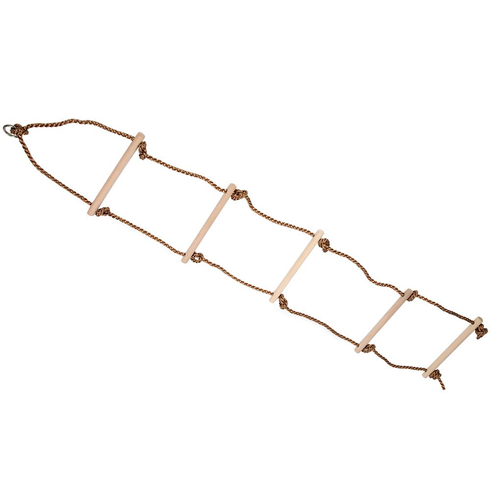 5 Wooden Climbing Rope Ladder Children Fitness Toy Outdoor Sports Toy Amusement Equipment