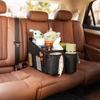 SEAMETAL Organizzatore Pieghevole per Sedile Auto con Scomparti Multipli Scatola Portaoggetti per Bagagliaio Auto Accessori Interni