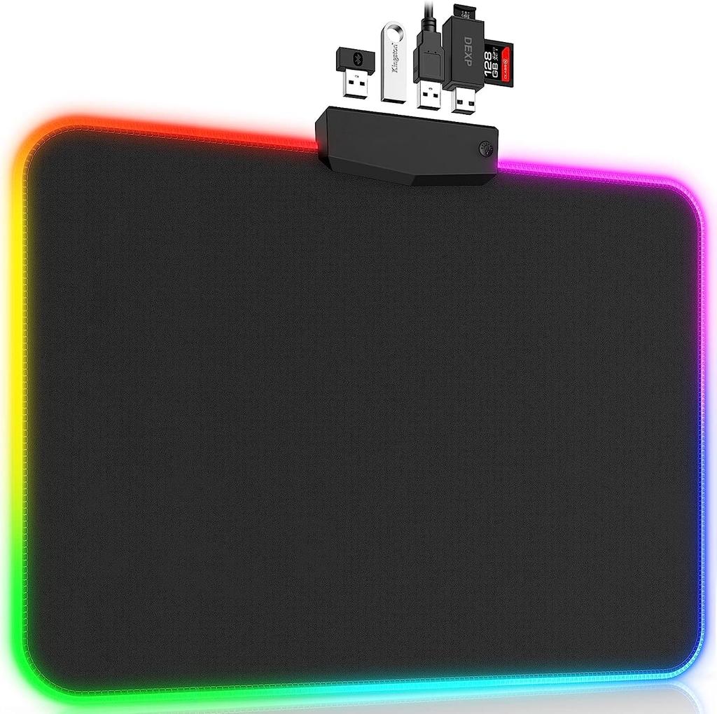 RGB Mouse Pad LED Mouse Large Mouse Led and Big Mouse Mat Pad, Pad,