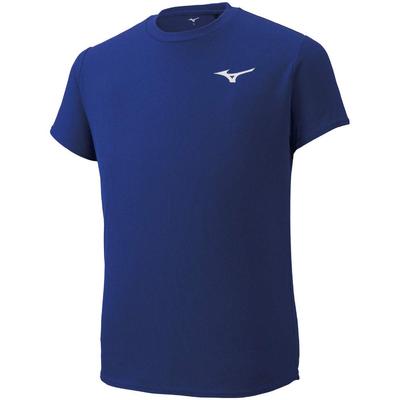 Track & Field Wear Practice Shirt, Short Sleeve, Standard, U2MA9060, Men's, Reflex Blue, Japan, M (equivalent To Japanese Size M)