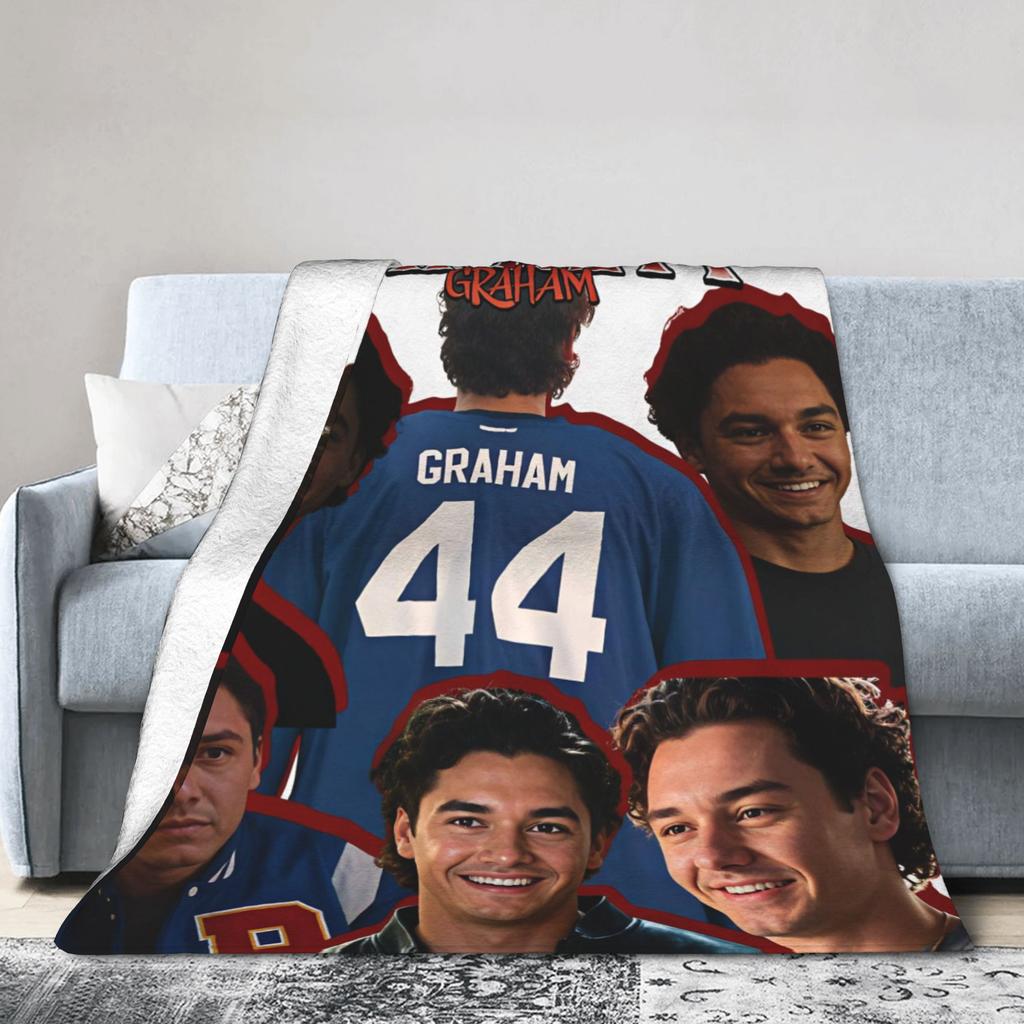 Off Campus Garrett Graham Flannel Blanket Winter Super Warm Throw Blanket for Child Living Room Funny Bedspread Sofa Bed Cover