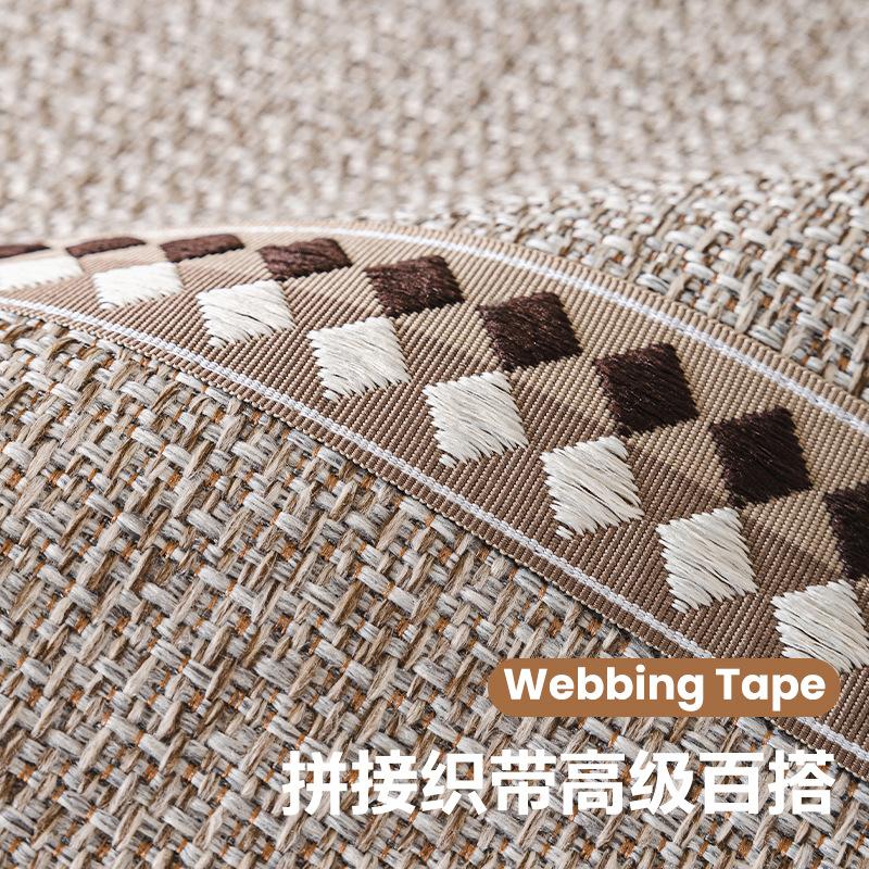 Nuevo Cojín de Sofá Simple, Universal en Todas las Estaciones, Cojín de Asiento Antideslizante de Alta Gama, Funda de Tela para Sofá, Toalla de Tela para Cubrir Fila Recta