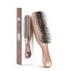 Hoofdmassager Hoofdhuidborstel Haarmassager Shampooborstel Natte plastic ontwarborstel Haarreinigingskam Roségoud