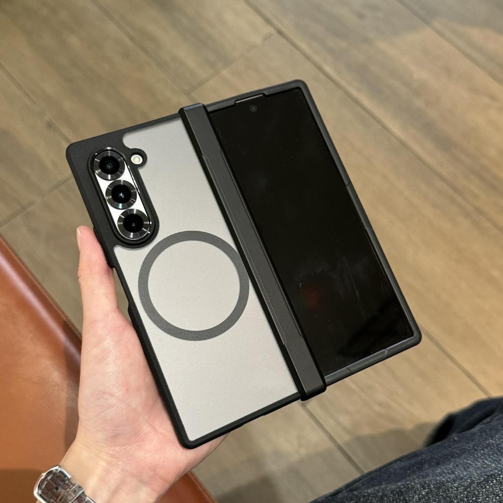 ZFOLD6 Magnetic Three piece Set Tpu Soft Shell Samsung Zfold4 5th Generation Folding Mobile Phone Case Suitable for ZFOLD7