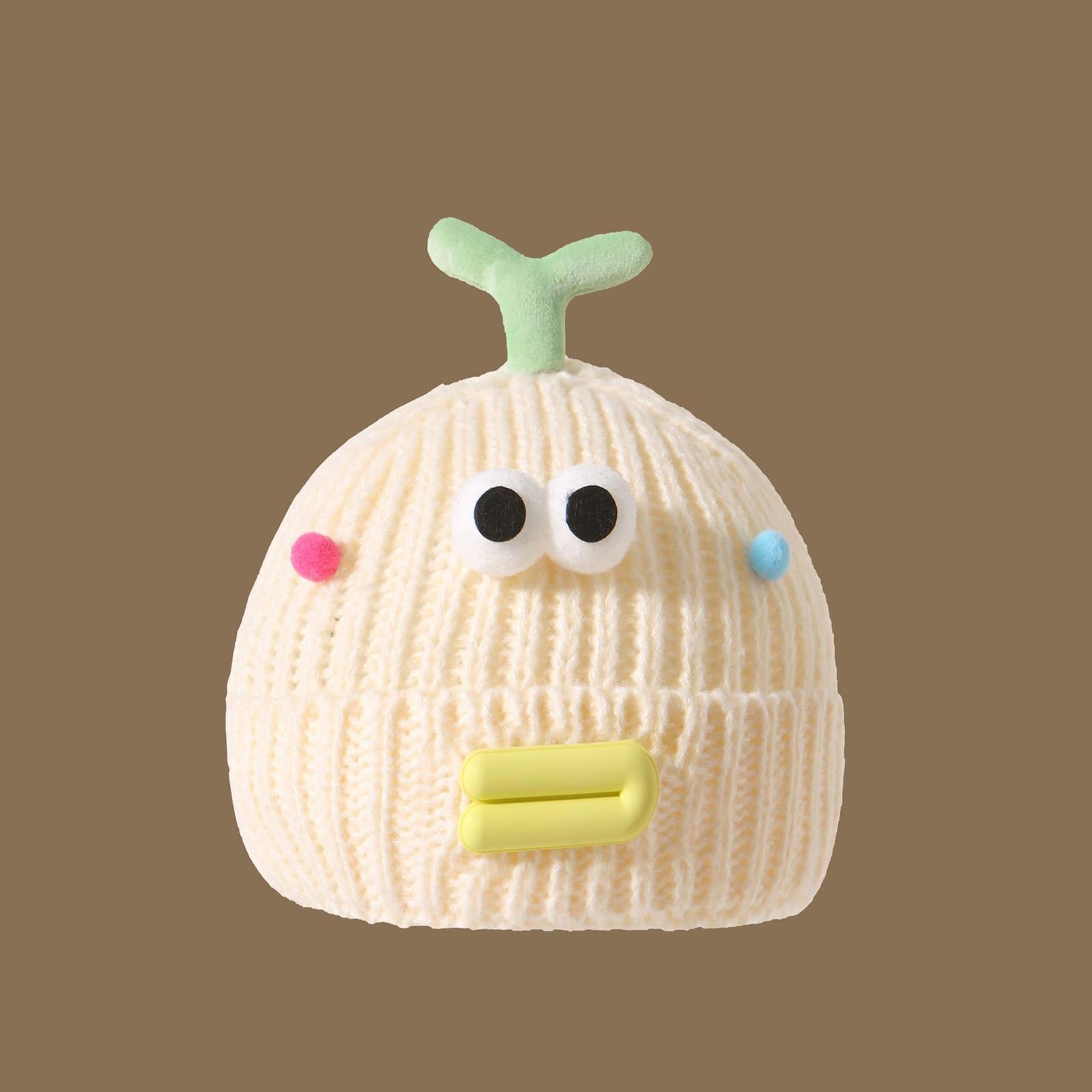 

Women s Hat Funny Cartoon Sausage Mouth Wool Hat Knitted Ear Protectioned Hat Winter Warm Cute Big Head Cute Funny Hat One Size