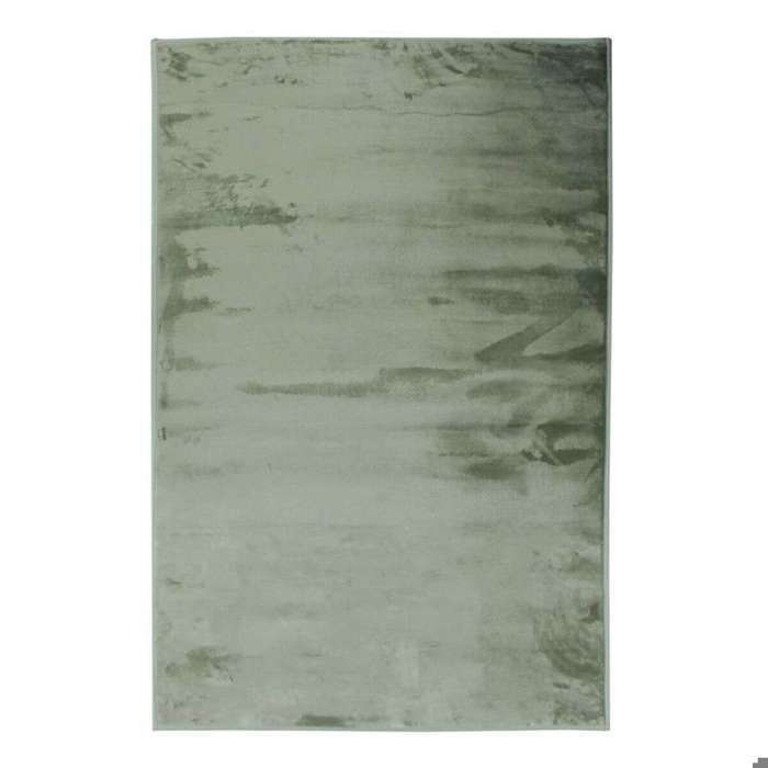 Extra-soft Living Room Rug Velvet Effect Light Green 60x90