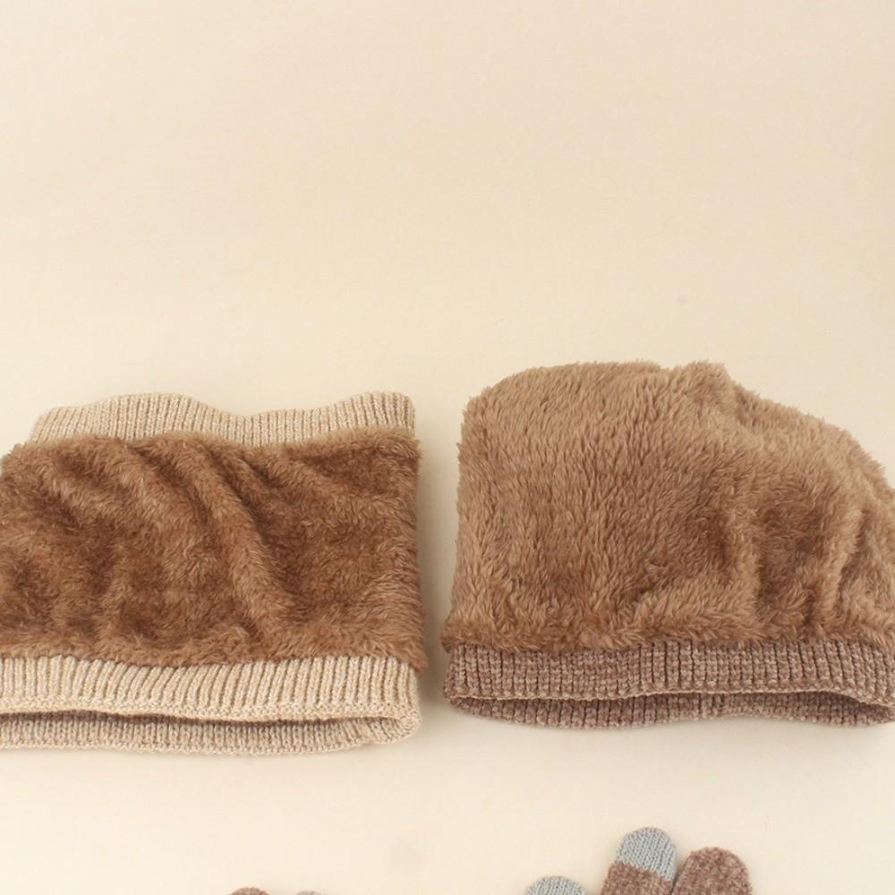 Windproof Winter Hat Scarf Gloves Knitted Thickened Knitted Hat New Toddler Winter Hat Outdoor Use