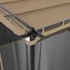 Vidaxl Altanka Ze Ścianami Z Siatki, Kolor Taupe, 4X3 M, Stal