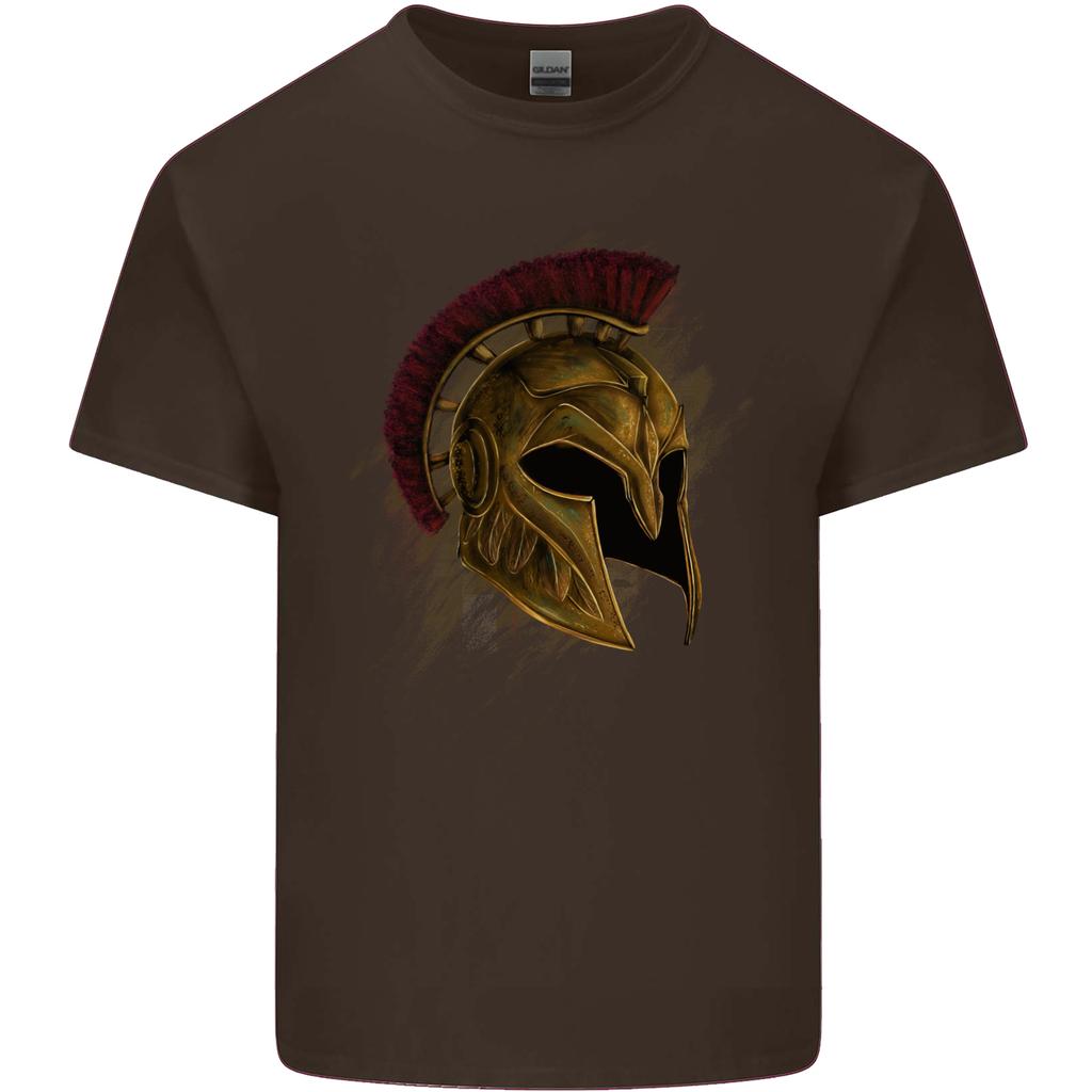 Spartan Helmet Gym Bodybuilding Training Unisexs Light Cotton TShirt