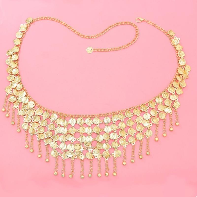 Adjustable Length Tassels Waist Chain Blings Body Chain Decorative Body Chain for Traditional Chinese Attires