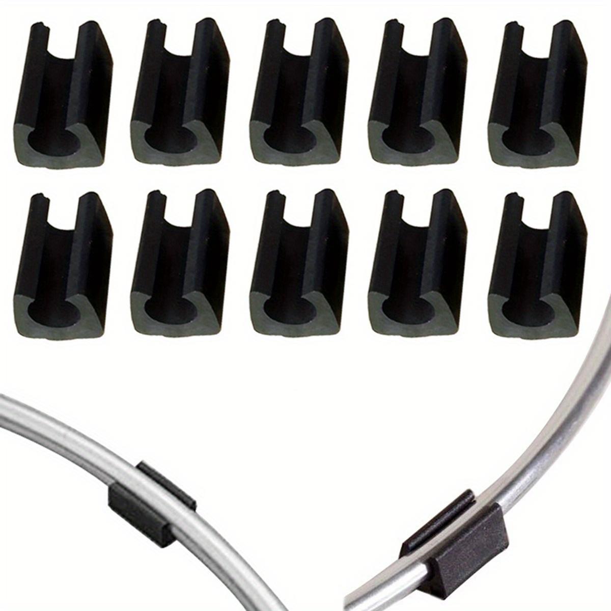 

10 шт. П-образных пластиковых накладок на ножки стула: Противоскользящая защита для ножек вашей мебели! 10pcs чёрный