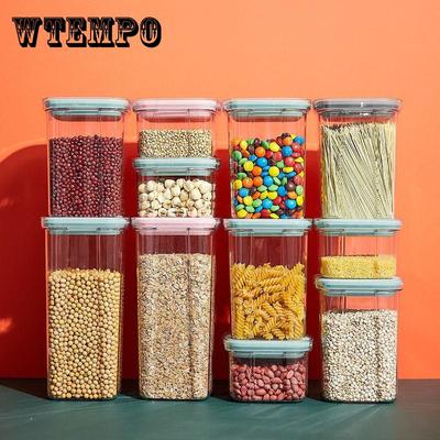 Körner Versiegelter Lagertank Transparenter Kunststoff-Lagertank in Lebensmittelqualität Snacks Trockenwaren Aufbewahrungsbox für Tiernahrung