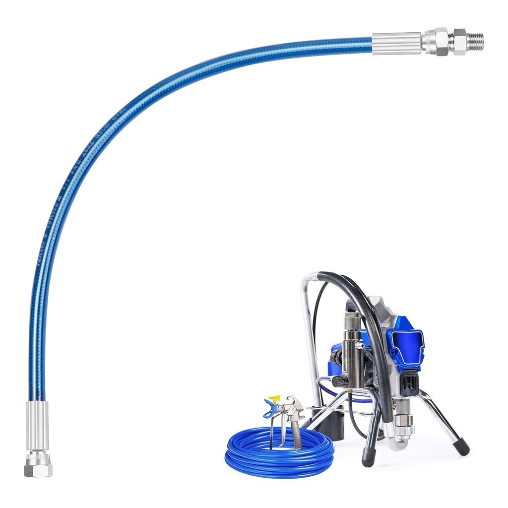 Flexible Whip Hose For Graco Airless Paint Sprayers 390 395 490 495 Models Durability Construction Enhanced Maneuverability
