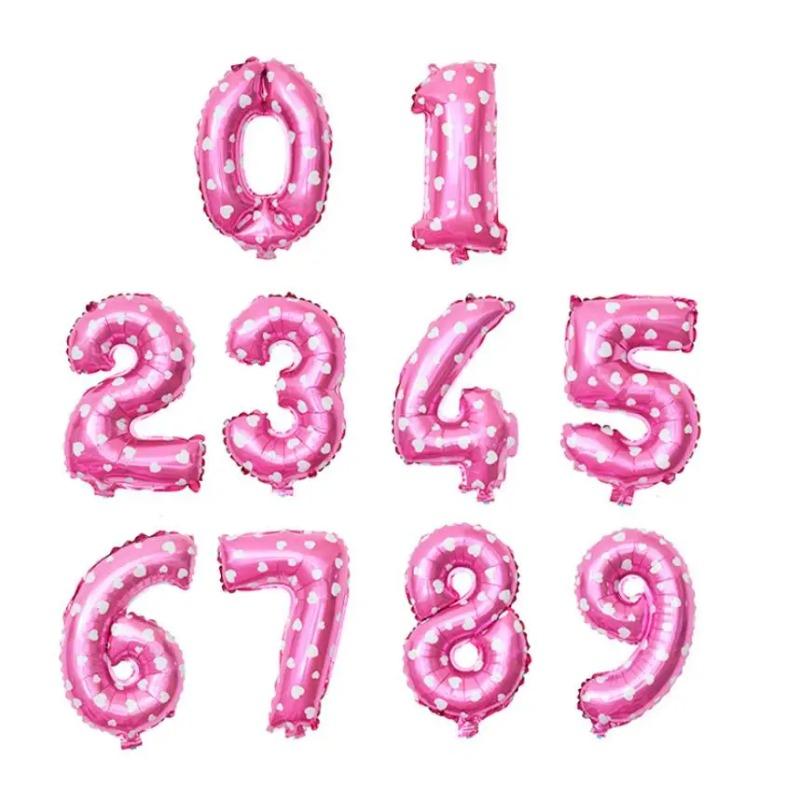16 32 Inch Foil Birthday Balloons Number Ballon Figures Wedding Happy Birthday Party Decorations Kid Baloons Birthday