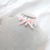 Elegant Lace Collar Necklace Maid Neck Collar Bowknot Lace Choker Necklace Chain Choker Suitable for Cosplay and Parties