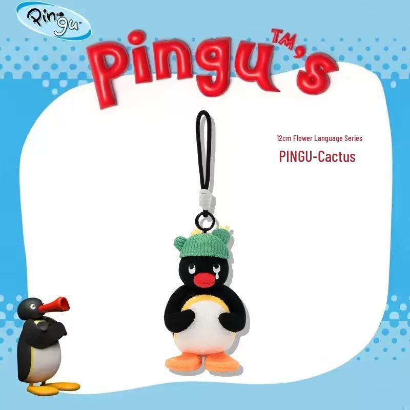 Portachiavi Peluche Pinguino Originale Bambola Ornamento per Zaini