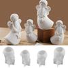 Angel Silicone Mold 4 Pieces Epoxy Casting Handcraft Moulds 3D Angel Candle Molds for Wedding Party Dinner Table Centerpiece
