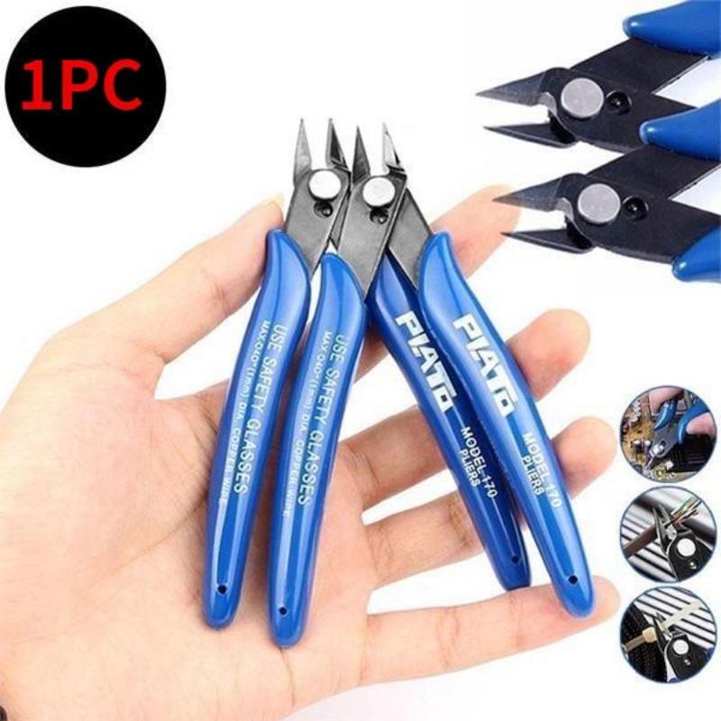 1ks multifunkční mini štípací kleště na elektrický drát na kabely Kovové univerzální kleště na boční nůžky