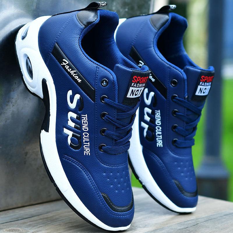 

Autumn and winter waterproof casual shoes men s sports shoes leather surface youth white men s shoes board shoes small white tide shoes 44