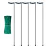 5Pcs Extendable Plant Support Stakes Aluminum Alloy Plant Stem Holder Adjustable Tomato Stakes with Ties for Amaryllis Monstera Vegetables