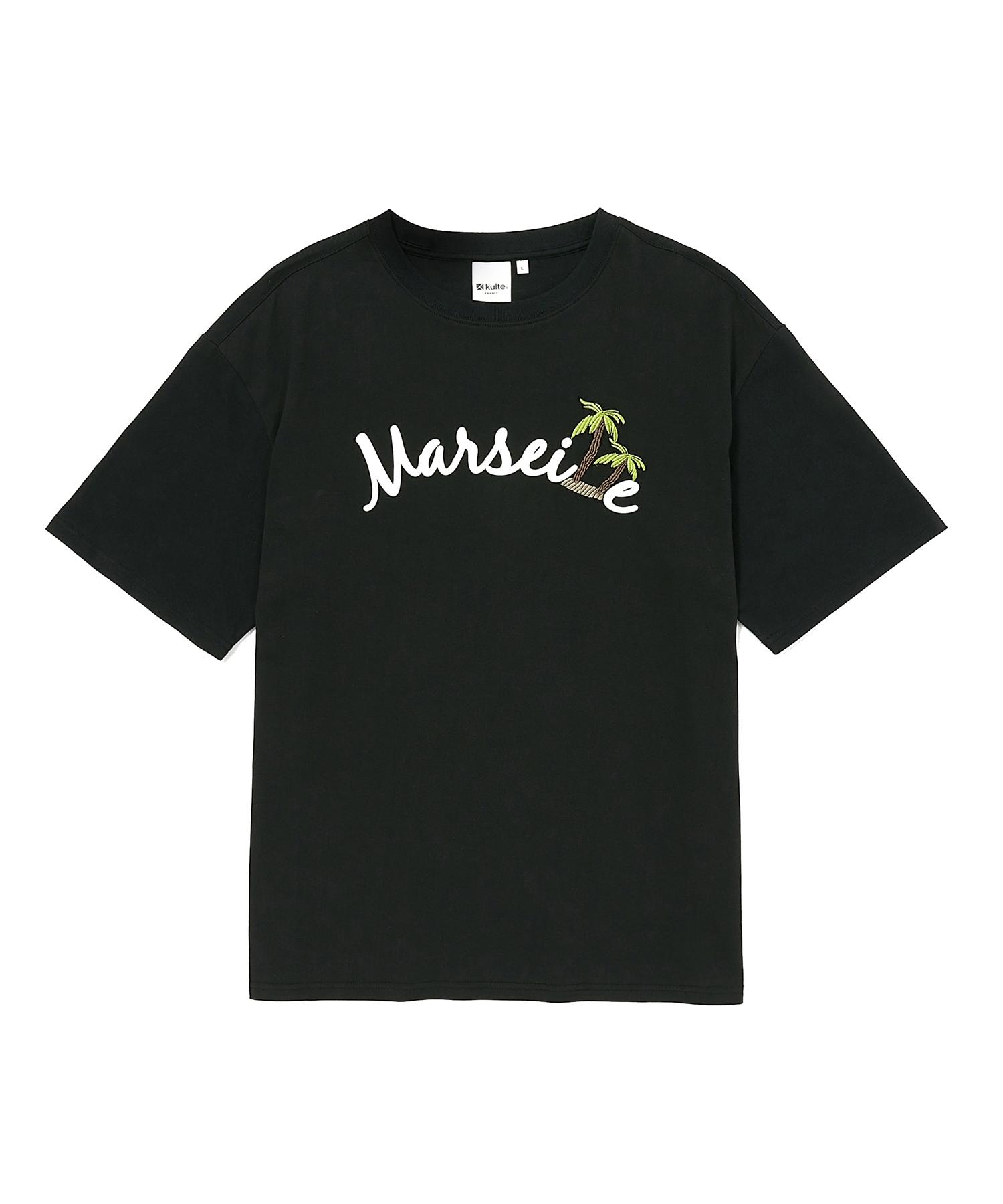 Coolt Twin Palm Tree T-Shirt Black Black/S