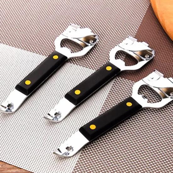 Bierkorkenzieher Rostfrei Praktisch Küchenzubehör Korrosionsschutz Haushalt Multifunktional Dosenöffner für Bar