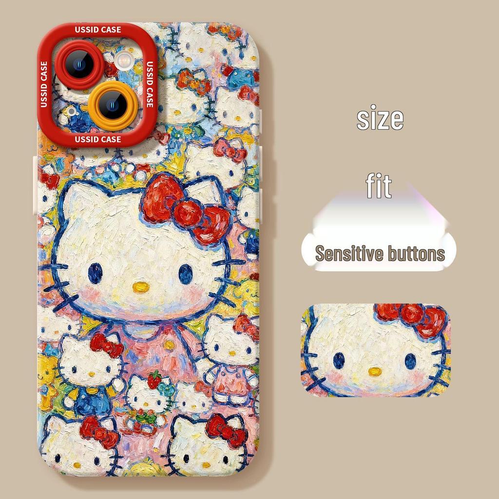 Red Knot Cat Silicone Phone Case for iPhone Models 12/13/14/15/16/17.