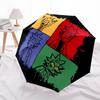 Rick and Morty "Dimensional Portraits" Automatic Folding Umbrella with Sturdy Iron Frame, Portable Compact Travel Umbrella All-Season Use Parties004