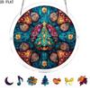 Two-Dimensional (Non-3D) Acrylic Suncatcher Puzzle, Stained Glass Christmas Tree Suncatcher, 83pcs Acrylic Puzzle, Garden Decoration, Unisex, Mother'S