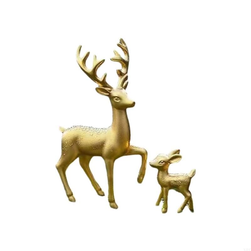 

Christmas Decorations Realistic Reindeer Figurines Centerpieces Home Decors X3UC