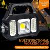 30W NEW USB Rechargeable Super Bright Solar LED Camping Flashlight With COB Work Lights Handheld Solar Powered Lanterns Searchlight