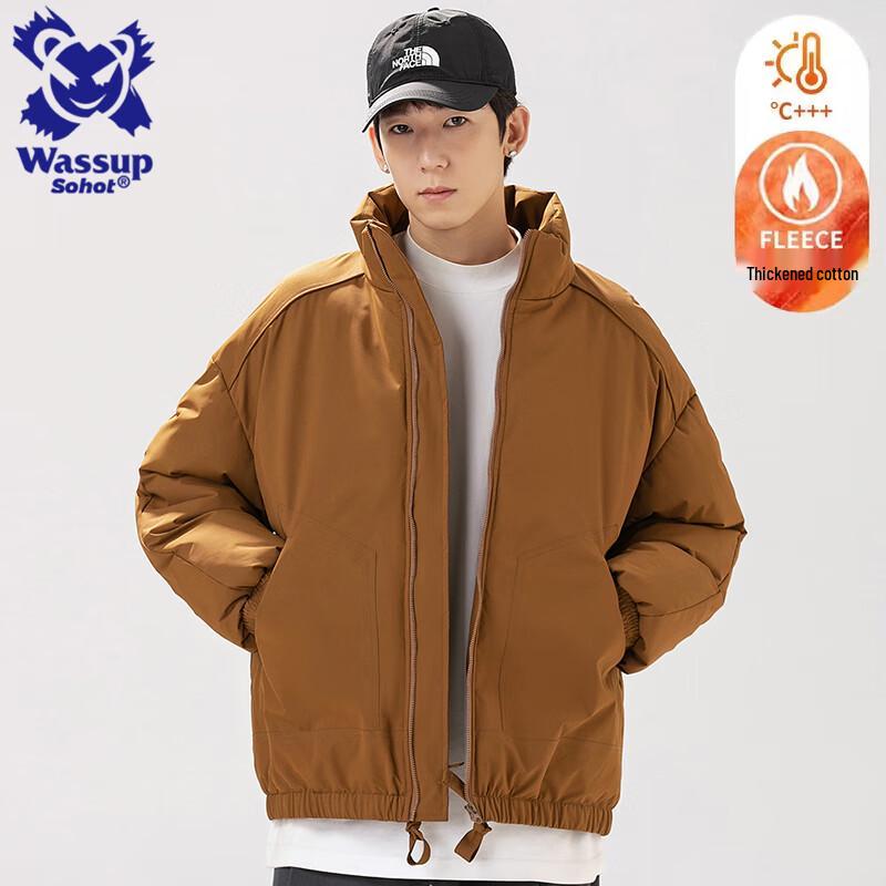 Wassup Sohot Мужская утепленная зимняя куртка с капюшоном 3XL