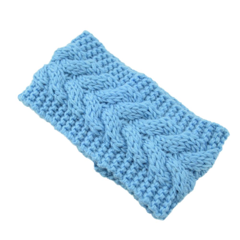 Winter Breite Stirnbänder für Damen Gestrickt Warm Turban Kopfwickel Dick Grob Ohrenwärmer Weich Stretch Häkel-Haarbänder Bandanas Haar-Accessoires