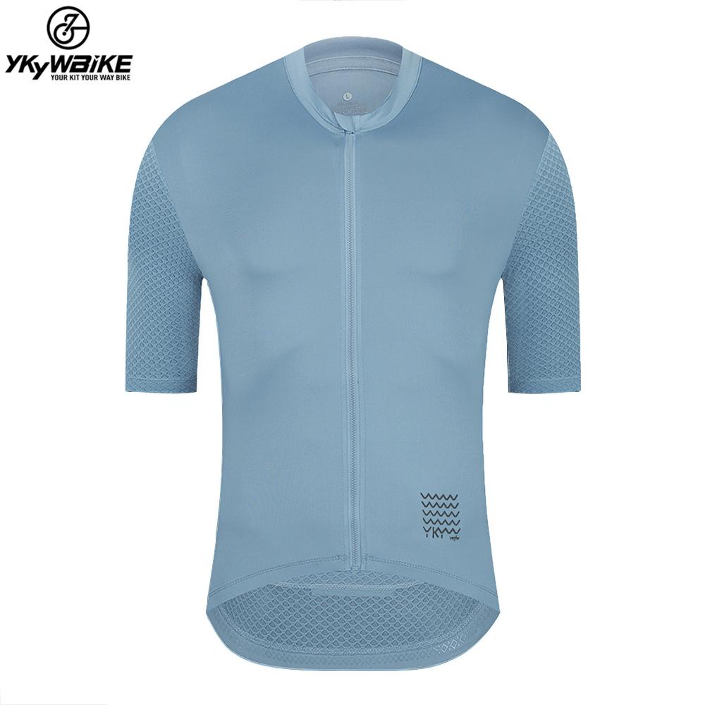 YKYWBIKE Cycling Jersey Set Classic MTB Cycling Bib Shorts Kit Reflective Custom Bike Clothes Bicycle Clothing Maillot