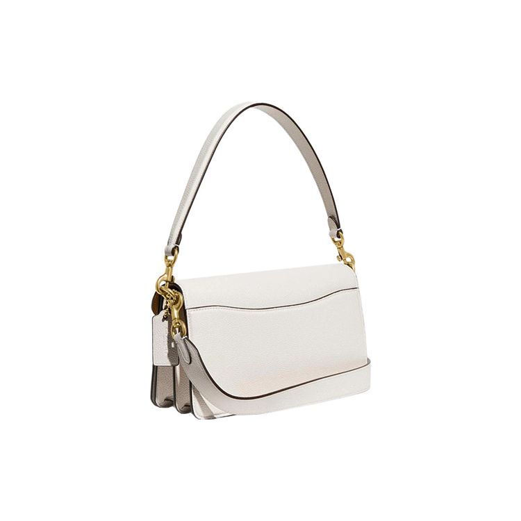 Coach Tabby 26 Flap Closure Pebble Leather Handbag Women Handbag White CH857-B4HA