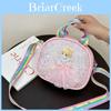 Kids Cartoon Sequin Mini Shoulder Bag For Girls With Pu Material And Lightweight Design