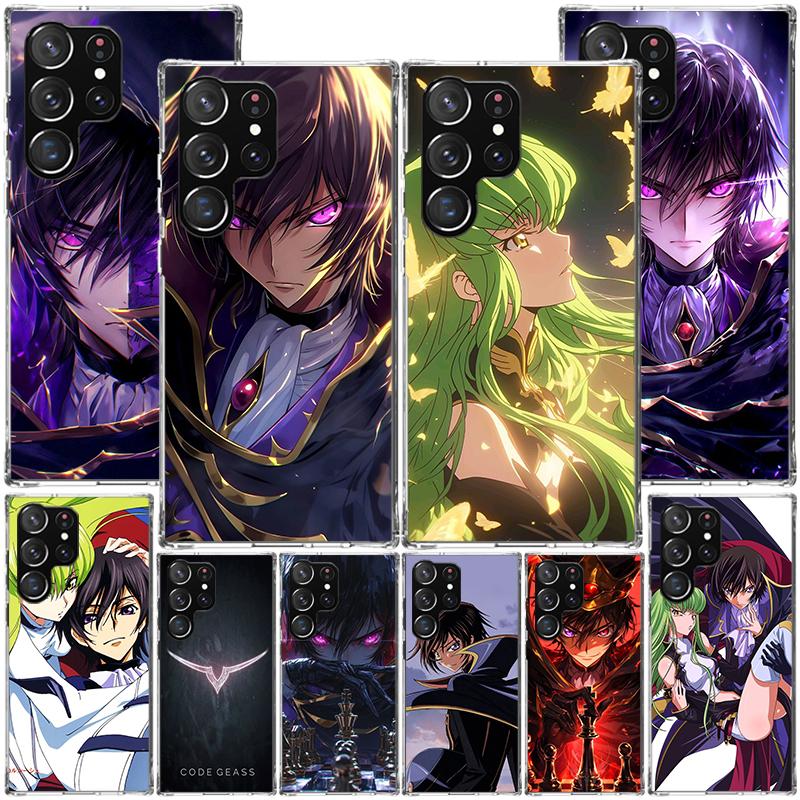 Code Geass Anime Phone Case For Samsung Galaxy S24 S25 Edge S26 Ultra S23 S22 S21 Plus S20 FE + Personalized Print Cover Galaxy