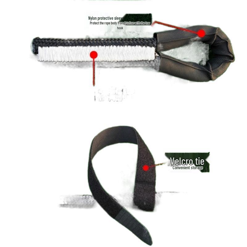 Heavy-Duty Wear-Resistant Off-Road Tow Rope for Small Cars