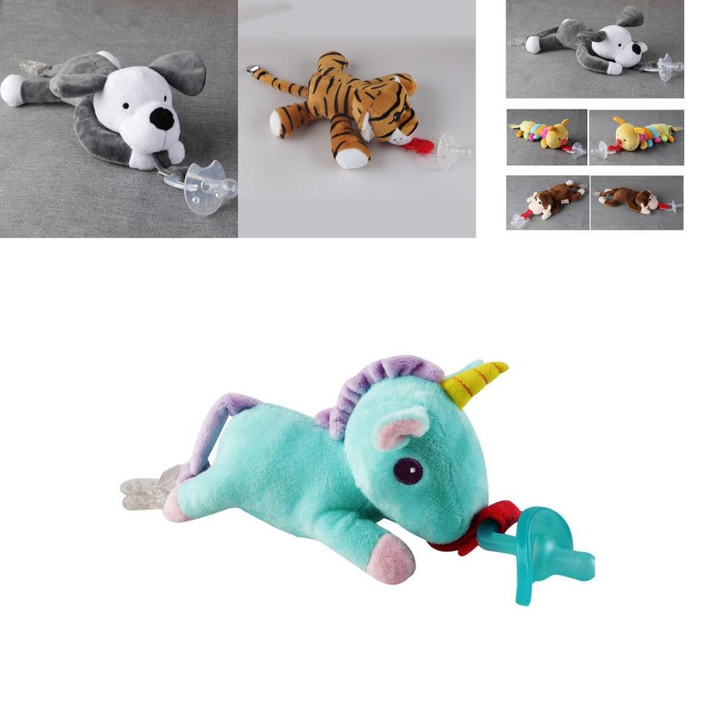Plush Pacifier Toy For Babies Adorable Unicorn Design With Feeding Accessories