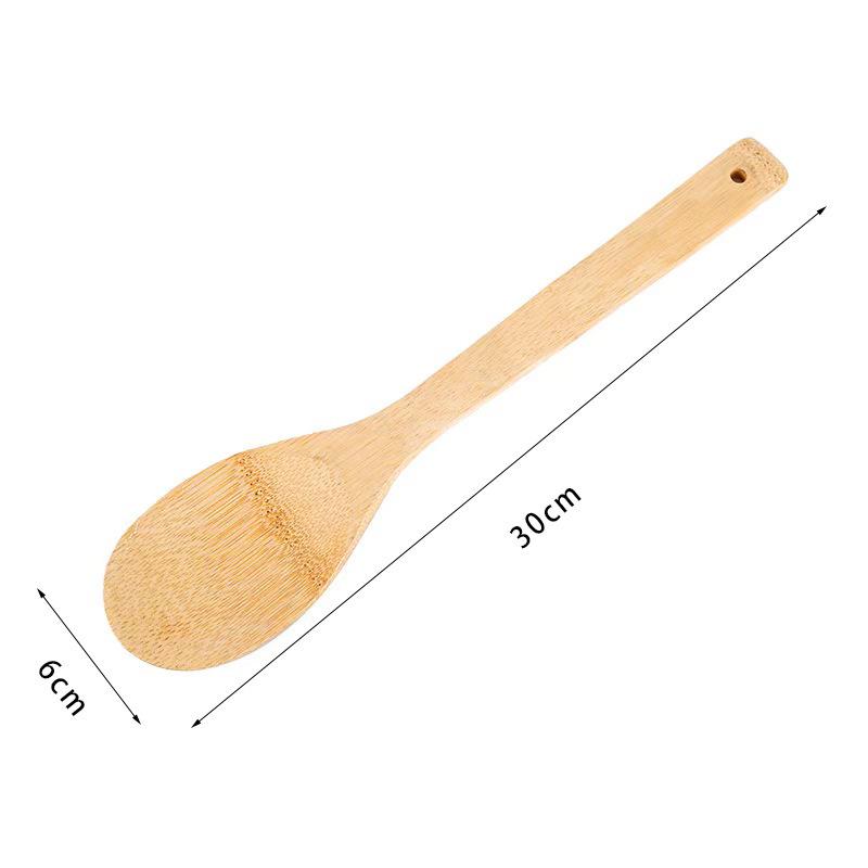 Bamboo Kitchenware Set: Non-Stick Spatula & Spoon for Stir-Frying