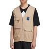 adidas Originals Solid Color Multi-Pocket Sports Vest Men Vests Khaki GP1111