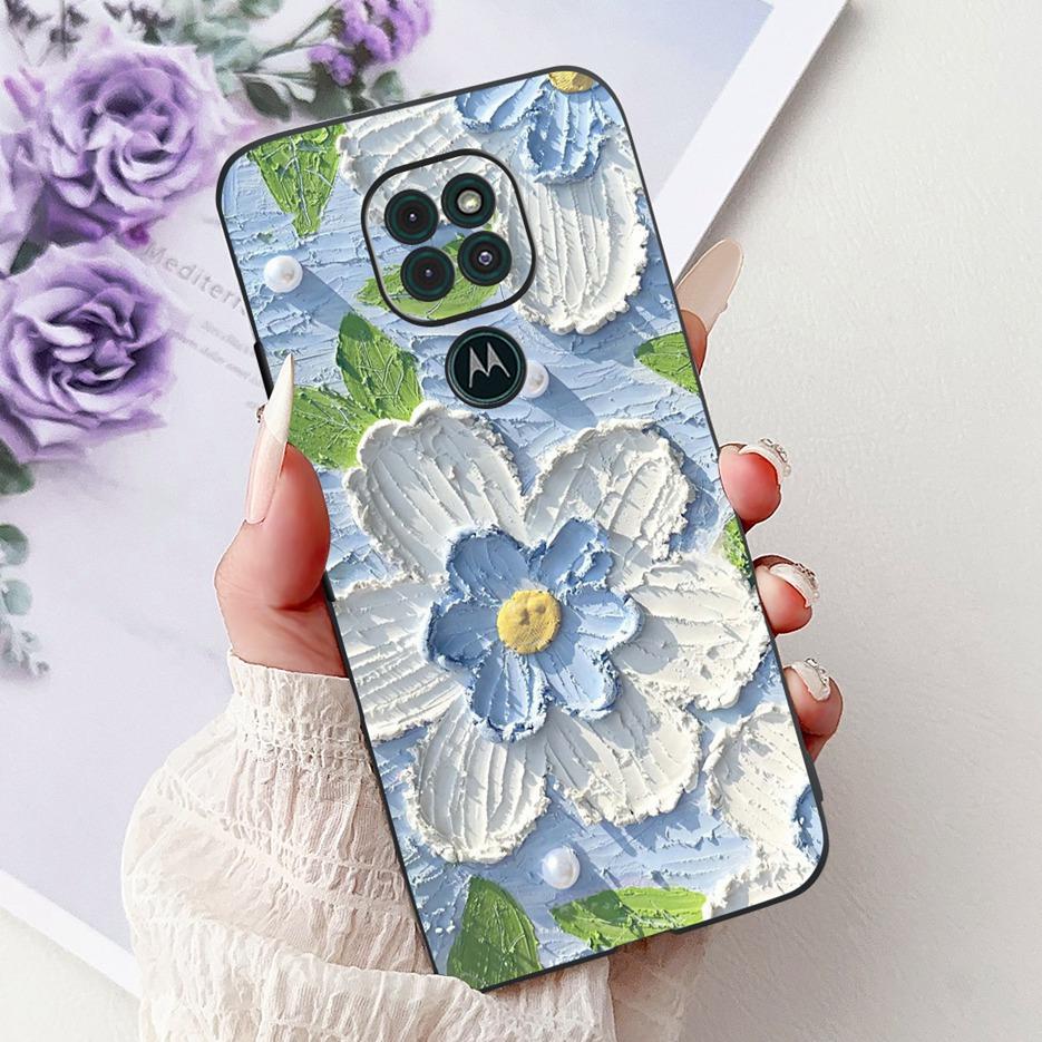 For Motorola Moto G9 Play Case Colorful Flowers Painted Cover Soft TPU Phone Cases For Motorola Moto G9 Plus MotoG9 Power Fundas